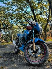 TVS Apache RTR 150 Matt Blue